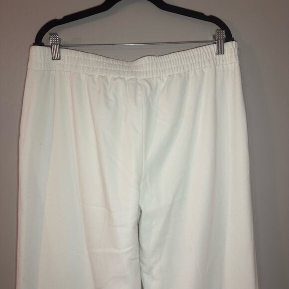 Coldwater Creek Wide Leg Trousers Size L/14 in Cream - Picture 5 of 9